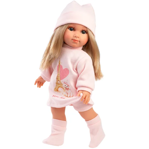 Llorens: Elena, 35 cm große Puppe mit rosa Mütze. Bild 2
