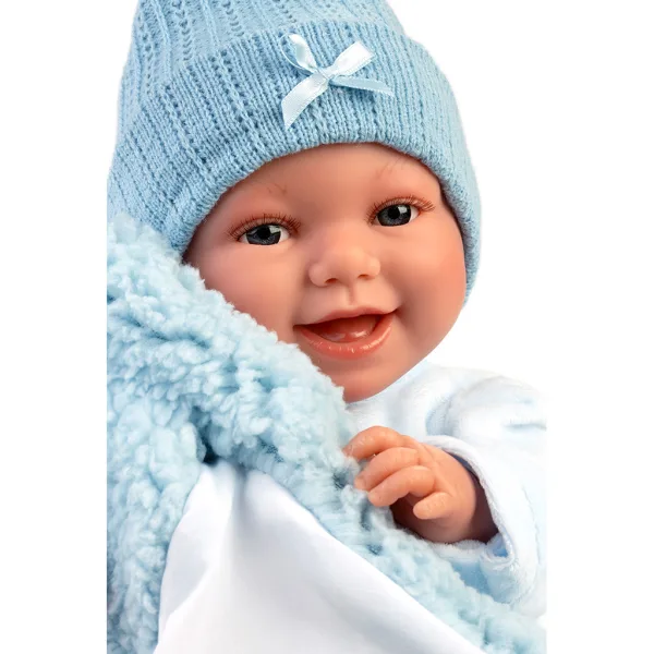 Llorens: Liam, 38 cm große weinende Baby-Puppe mit Schlafsack Bild 3