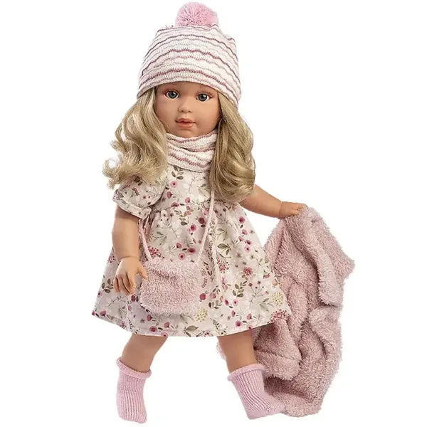 Llorens: Lucia 40 cm große Puppe im Blumenkleid mit Handtasche Bild 2