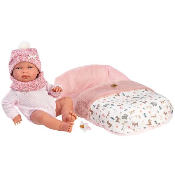 Llorens: Nica 40 cm große Neugeborenenpuppe mit Schlafsack Bild 2