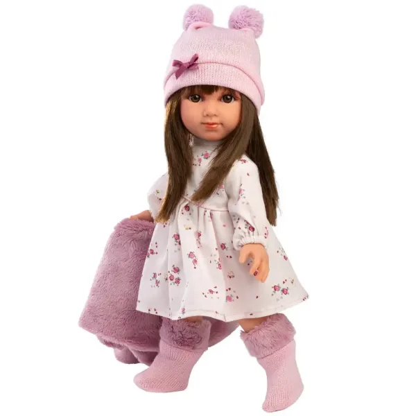 Llorens: Sara 35 cm große Puppe im rosa Blumenrock Bild 3