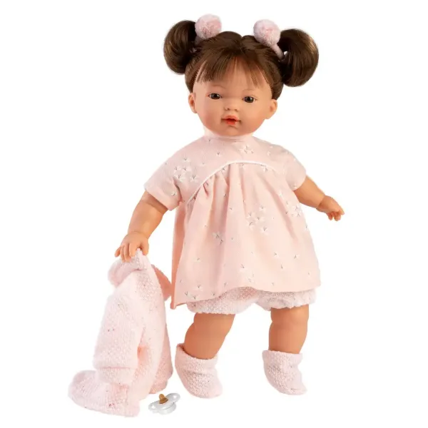 Llorens: Vera 33 cm große Puppe mit Geräusch in rosa Kleidung Bild 3