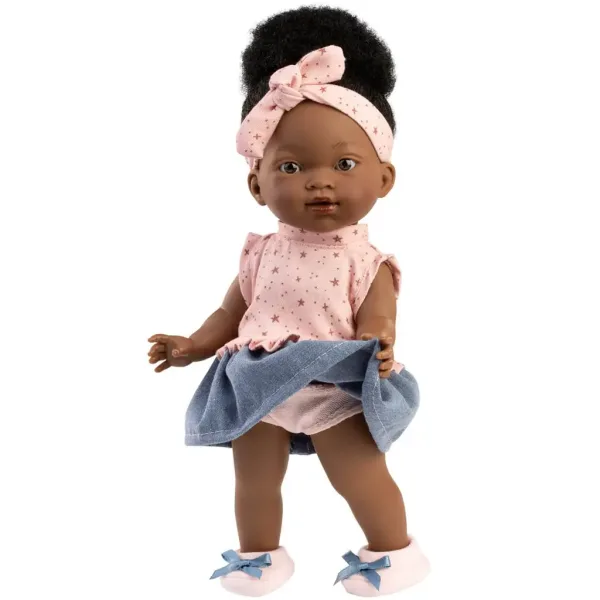 Llorens: Zoé 28 cm große Puppe im sternenförmigen Kleid Bild 2