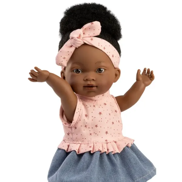 Llorens: Zoé 28 cm große Puppe im sternenförmigen Kleid Bild 3