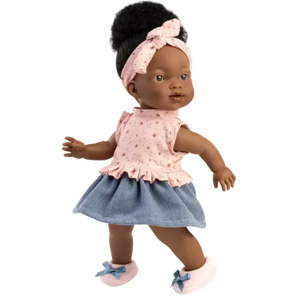 Llorens: Zoé 28 cm große Puppe im sternenförmigen Kleid Bild 4
