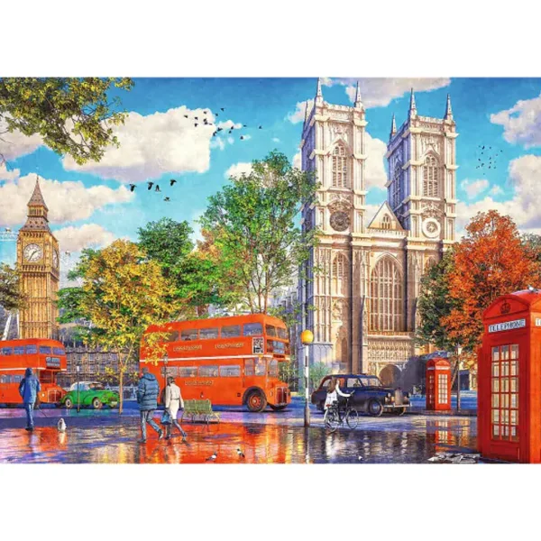 Londener Straßenszene 1000-teiliges Premium-Puzzle – Trefl Bild 2
