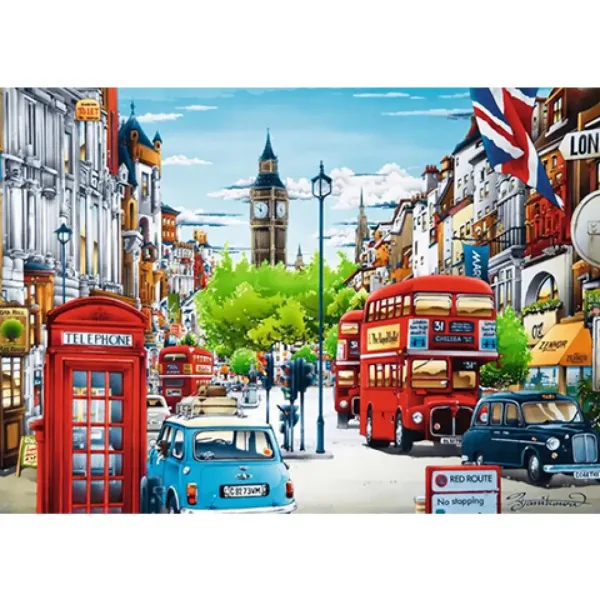 Londoner Straße 1000-teiliges Puzzle - Trefl Bild 2