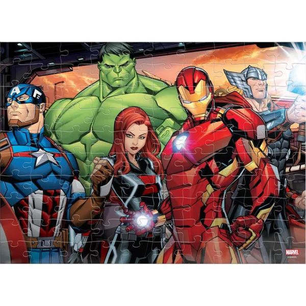 Luna: Avengers 2-in-1 100-teiliges ausmalbares Puzzle Bild 2