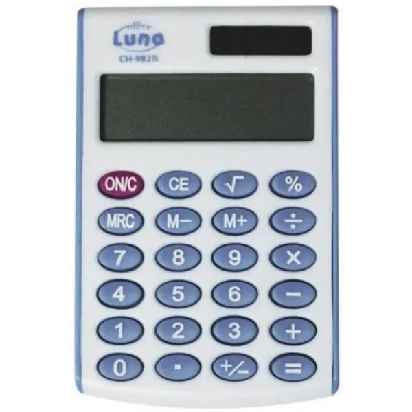 Luna: Bunter Taschenrechner mit 8-stelligem Display CH-982 in verschiedenen Farben Bild 3