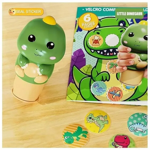 Luna: Dinosaurier-Sticker-Set mit 100 Stück und Dino-Stempel Bild 2
