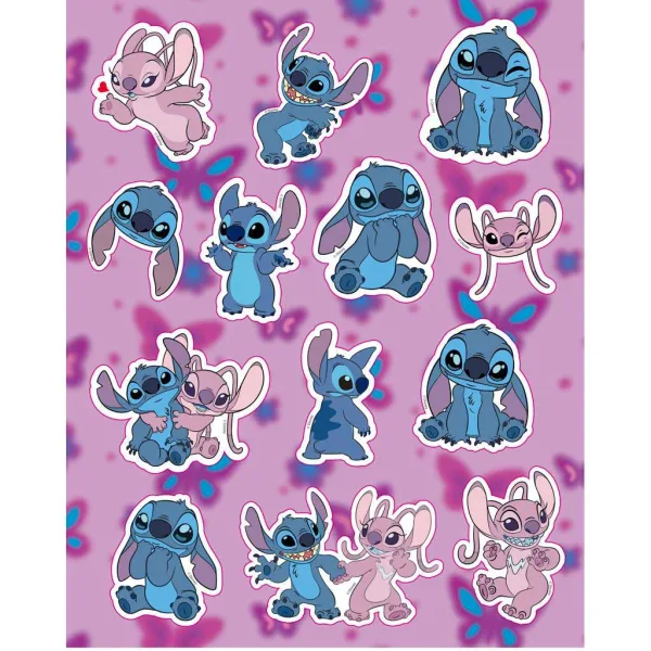 Luna: Disney Stitch Art-Set Ausmalbuch mit 6 Filzstiften und Aufklebern Bild 2