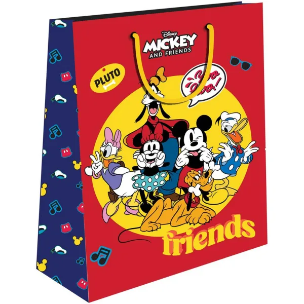 Luna: Gemusterte Geschenktasche "Micky Maus und seine Freunde" 33x12x45cm Bild 2