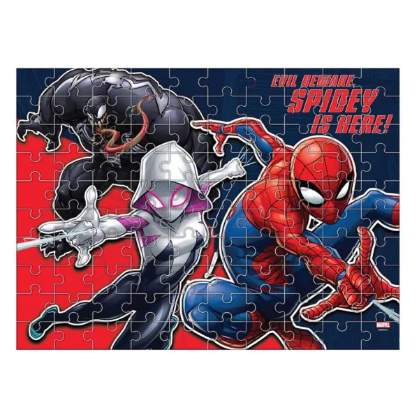 Luna: Marvel Spider-Man, 100-teiliges, im Dunkeln leuchtendes Puzzle Bild 2