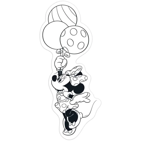 Luna: Minnie Maus 2-seitiges, 54-teiliges ausmalbares Bodenpuzzle Bild 3