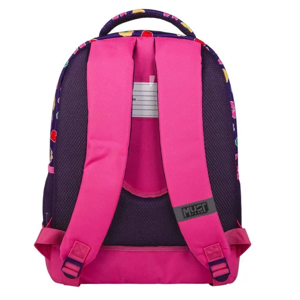 Luna: Must Team Disney Minnie Maus abgerundete Schultasche, Rucksack mit 3 Fächern 32x18x43cm Bild 2