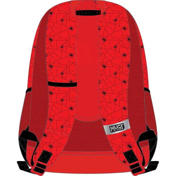 Luna: Must Team Spider-Man rote, abgerundete 3-fächerige Schultasche/Rucksack, 32 x 18 x 43 cm Bild 2
