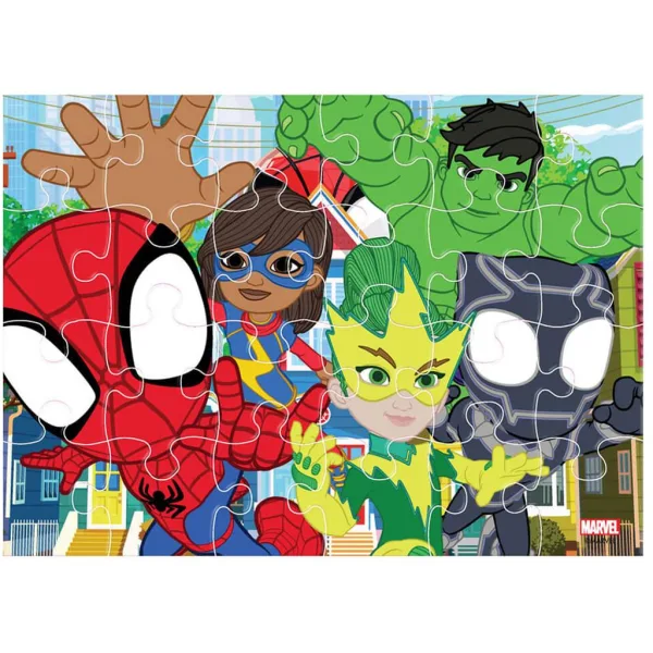 Luna: Spidey 4-in-1 Puzzle mit 12-15-20-24 Teilen Bild 4