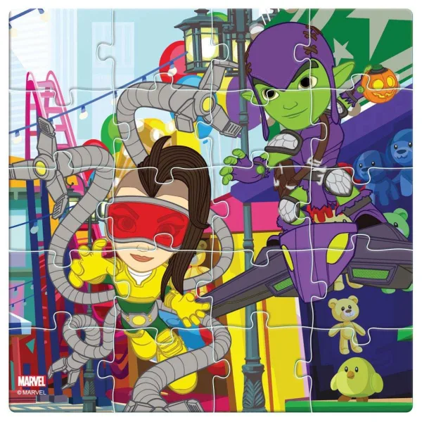 Luna: Spidey und seine Freunde Motiv 3x20-teiliges Magnetpuzzle Bild 3