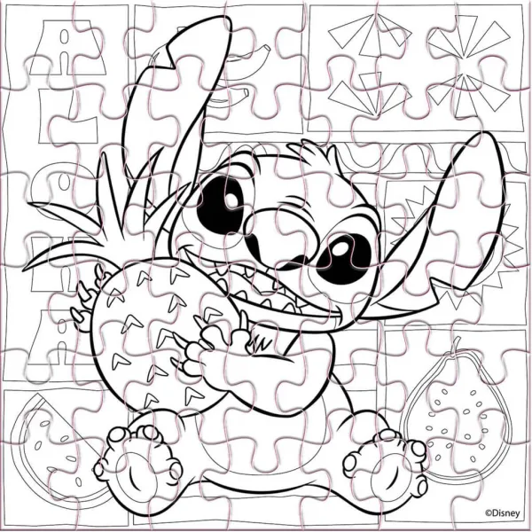 Luna: Stitch, 42-teiliges ausmalbares Puzzle Bild 3