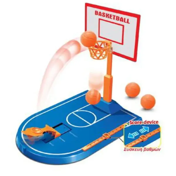 Luna: Tisch-Basketball-Geschicklichkeitsspiel-Set 27x19cm Bild 2