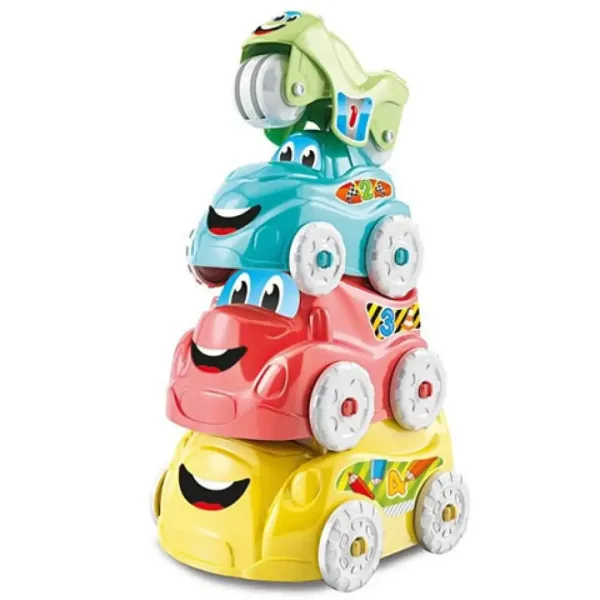 Lustige Fahrzeuge Stapelgeschicklichkeitsspiel für Babys - Clementoni Baby Bild 2