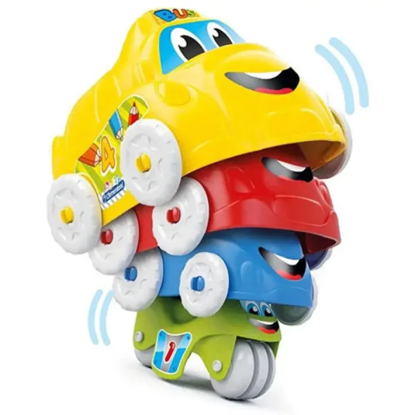 Lustige Fahrzeuge Stapelgeschicklichkeitsspiel für Babys - Clementoni Baby Bild 3