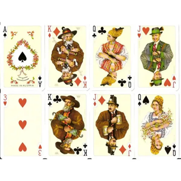 Luxus Rommé-Karten - Folklore 2x55 Blatt - Piatnik Bild 2