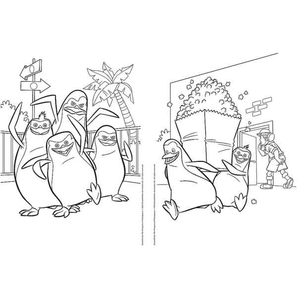 Madagaskars Pinguine Malbuch – Trefl Bild 3