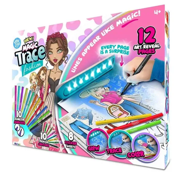 Magic Trace Studio: Strahlendes Zeichnen - Kreatives Modespielset Bild 4