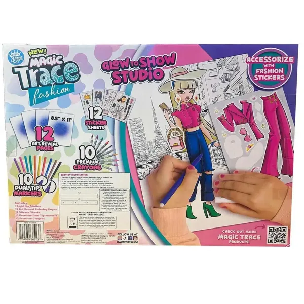 Magic Trace Studio: Strahlendes Zeichnen - Kreatives Modespielset Bild 5