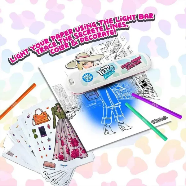 Magic Trace Studio: Strahlendes Zeichnen - Kreatives Modespielset Bild 6