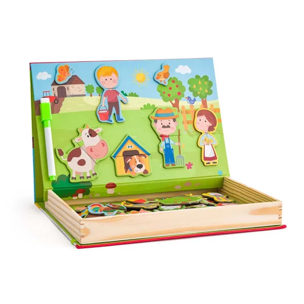Magnetisches Puzzle in einer Box - Farm - Woodyland Bild 2