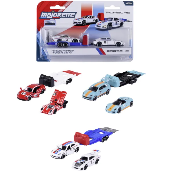 Majorette: Porsche Motorsport Spielzeugauto mit Anhänger, verschiedene Ausführungen, 1 Stück – Simba Toys Bild 1
