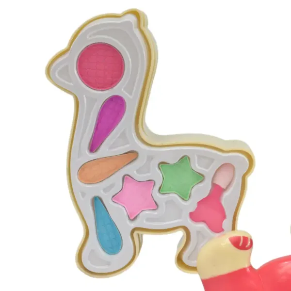 Make-Up-Set: Dreistöckige Schminkpalette in Lama-Form Bild 3