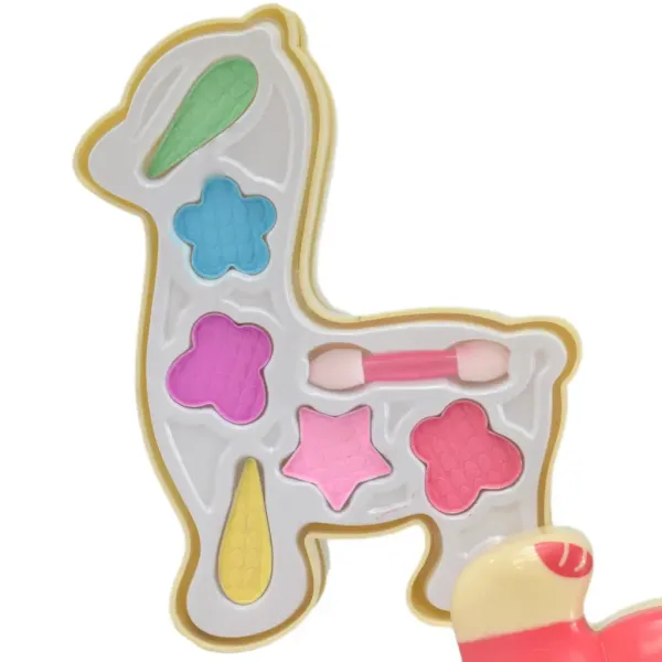 Make-Up-Set: Dreistöckige Schminkpalette in Lama-Form Bild 4