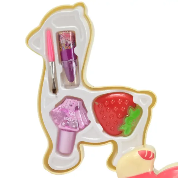 Make-Up-Set: Dreistöckige Schminkpalette in Lama-Form Bild 5