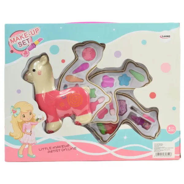Make-Up-Set: Dreistöckige Schminkpalette in Lama-Form Bild 6