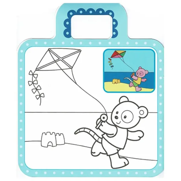 Malbuch für Jungen mit Aufklebern - 2. Flugzeug Bild 3