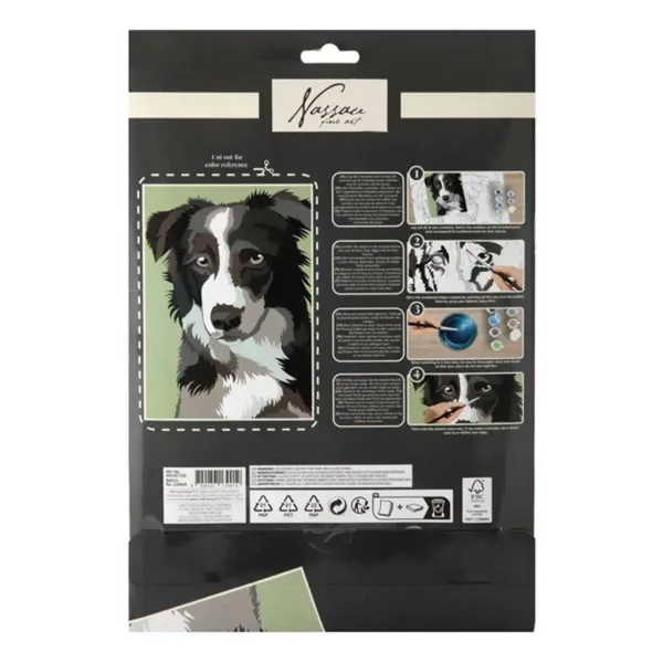 Malen nach Zahlen 33,5x23,8 cm Bild - Hund Bild 2