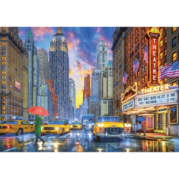 Manhattan im Regen, 2000-teiliges HQC-Puzzle - Clementoni Bild 2