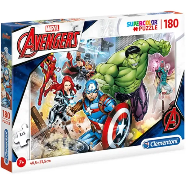 Marvel Avengers Supercolor Puzzle 180 Teile - Clementoni Bild 1