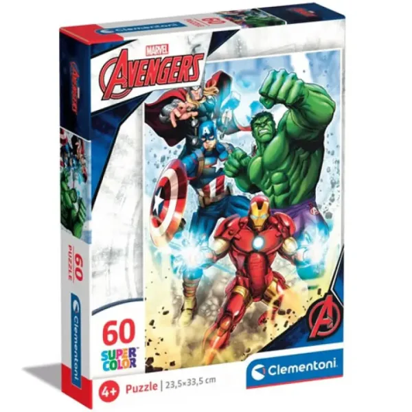 Marvel: Avengers Supercolor Puzzle 60-teilig - Clementoni Bild 1