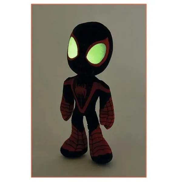 Marvel: Erstaunliche Freunde - Spider-Man Miles Morales Plüschfigur mit leuchtenden Augen im Dunkeln 25cm Bild 3