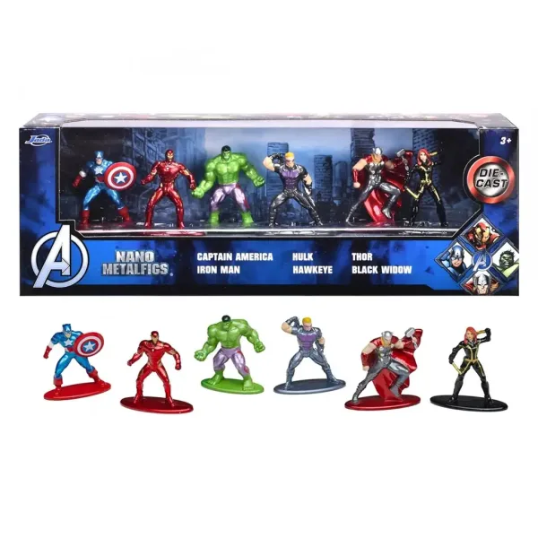 Marvel: Metalfigs Nano Avengers Metallfiguren-Set 6-teilig - Simba Toys Bild 2
