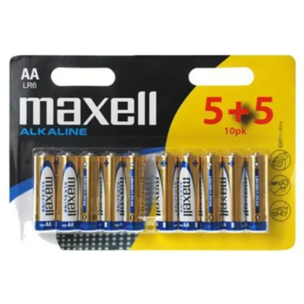 Maxell: Alkaline-Batterie 1,5V AA LR6 5+5 Stück in Blisterverpackung Bild 1