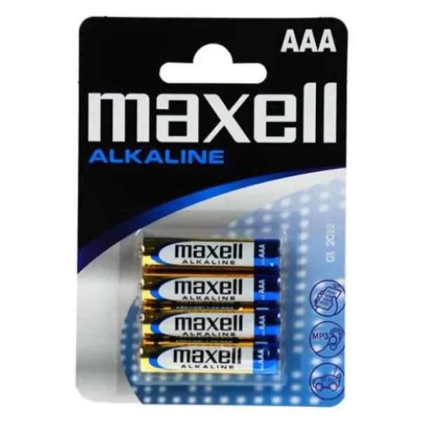 Maxell: Alkaline Micro-Batterie 1,5V AAA LR03 4er Blisterpackung Bild 1