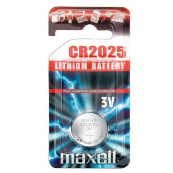 Maxell: Alkalische Lithium-Knopfzelle CR2025 1 Stück in Blisterverpackung Bild 1