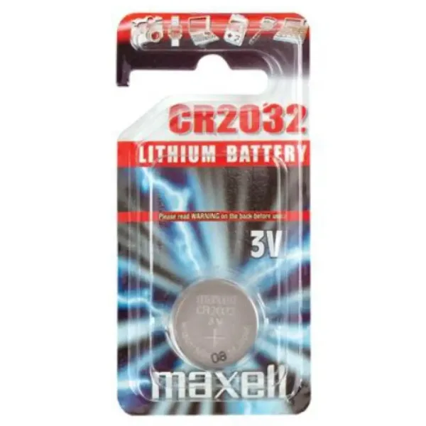 Maxell: Alkalische Lithium-Knopfzelle CR2032 1 Stück in Blisterverpackung Bild 1
