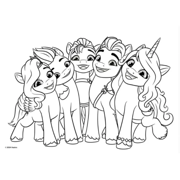 Mein kleines Pony kreatives Malbuch mit Aufklebern und Schablone in mehreren Varianten Bild 4