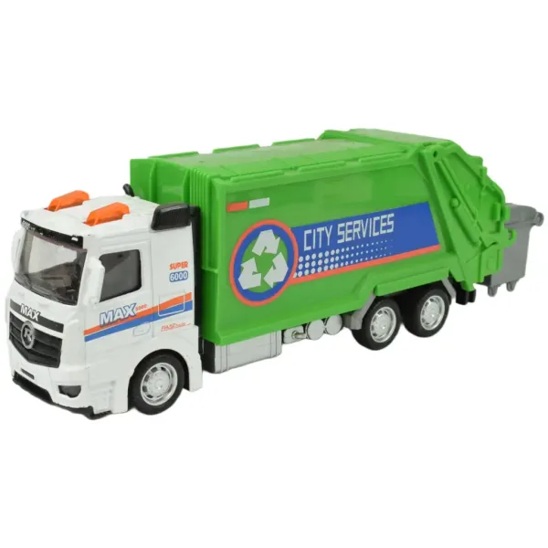 Metal Gear: Müllwagen mit Schwungrad aus Metall in verschiedenen Ausführungen, 19 cm, 1 Stück Bild 2